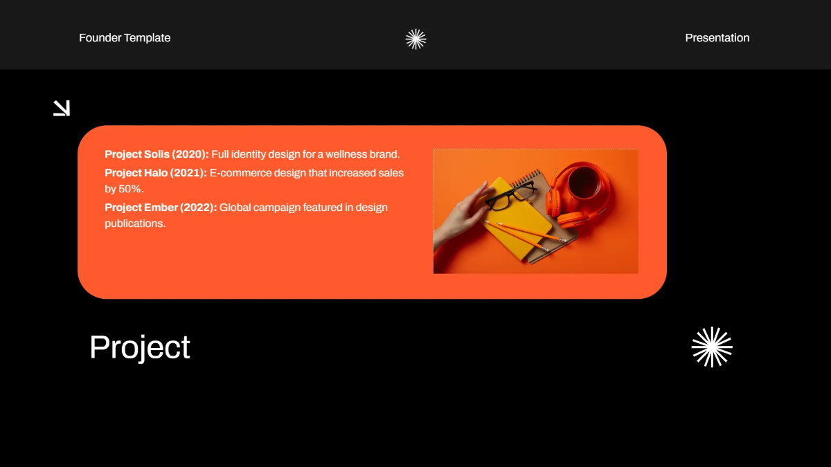 Free Founder Presentation Template to Edit Online