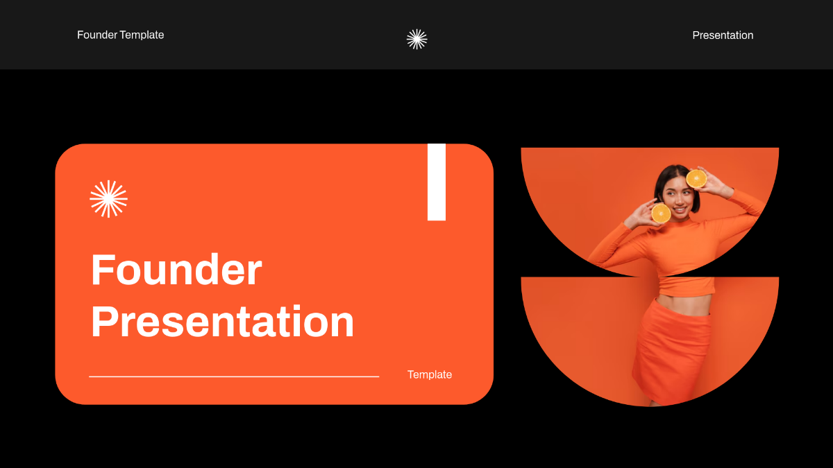 Free Founder Presentation Template