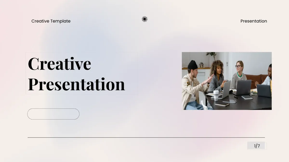 Free Creative Presentation Template to Edit Online