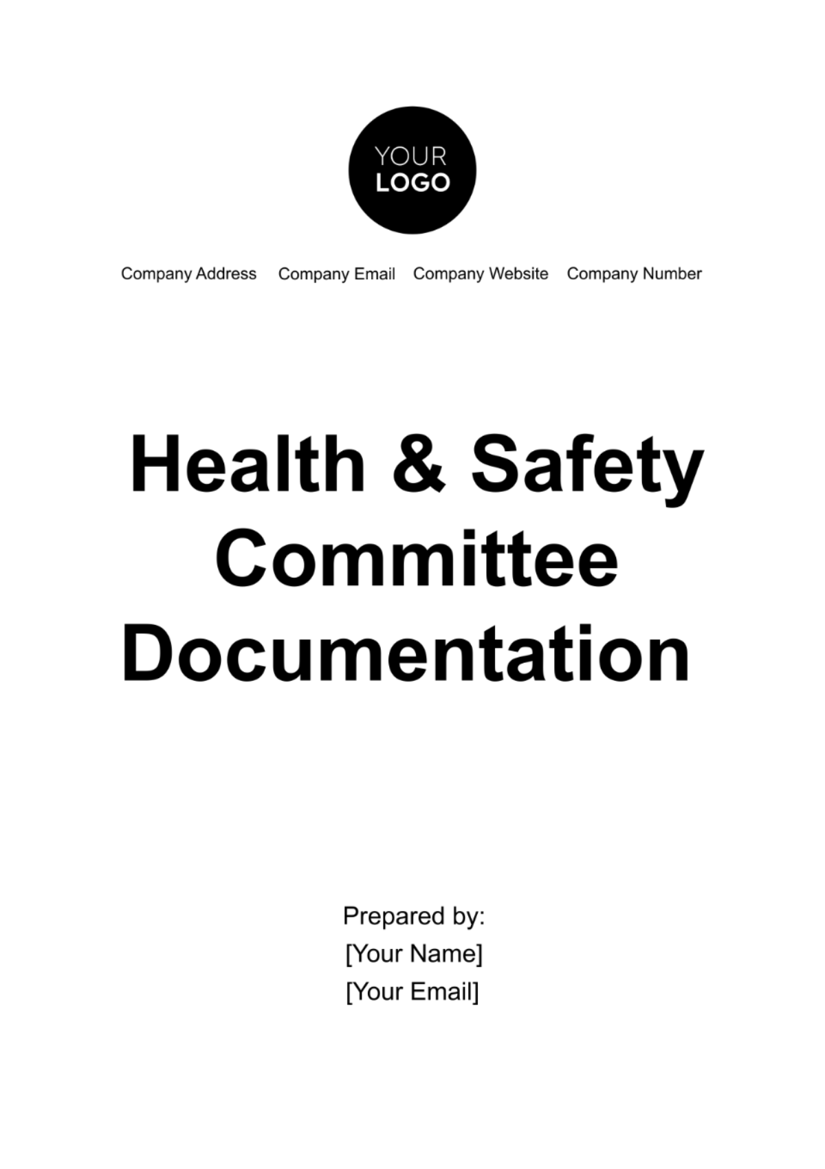 Health & Safety Committee Documentation Template