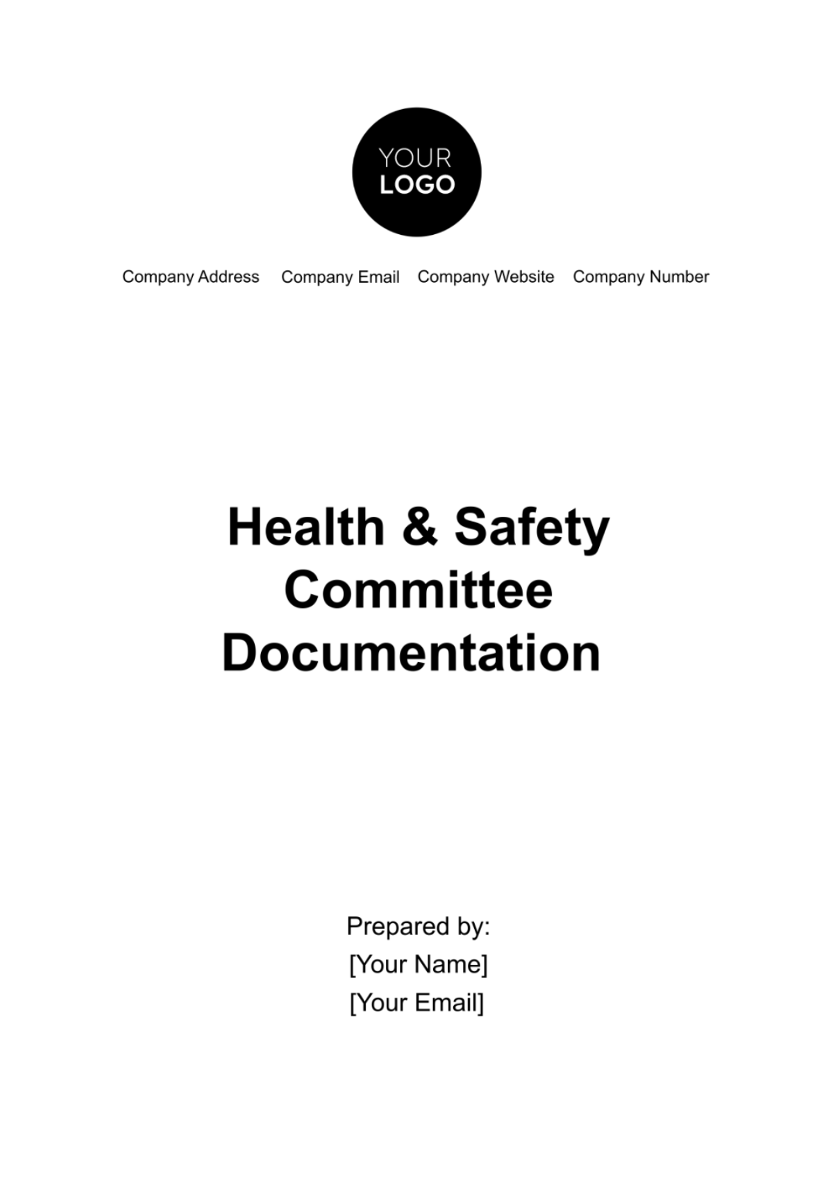 Health & Safety Committee Documentation Template - Edit Online & Download