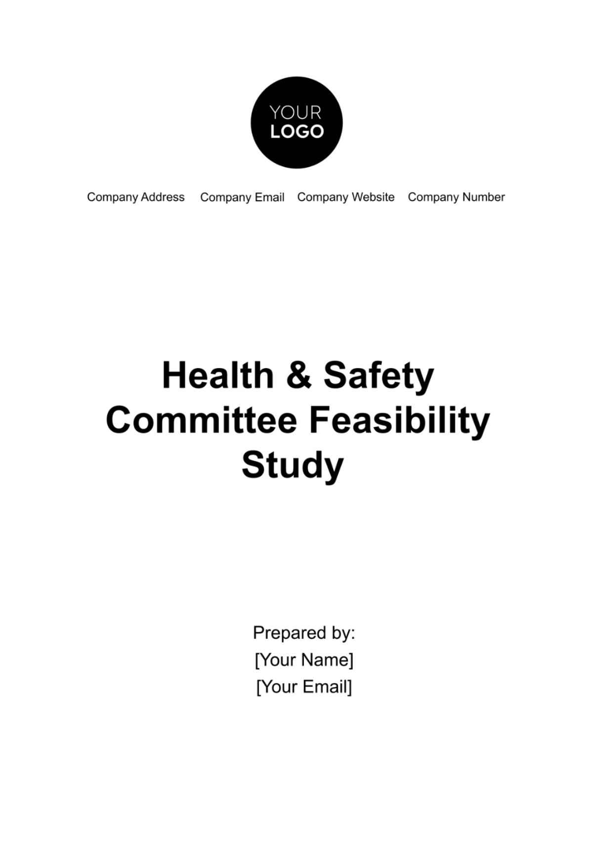 Health & Safety Committee Feasibility Study Template - Edit Online & Download