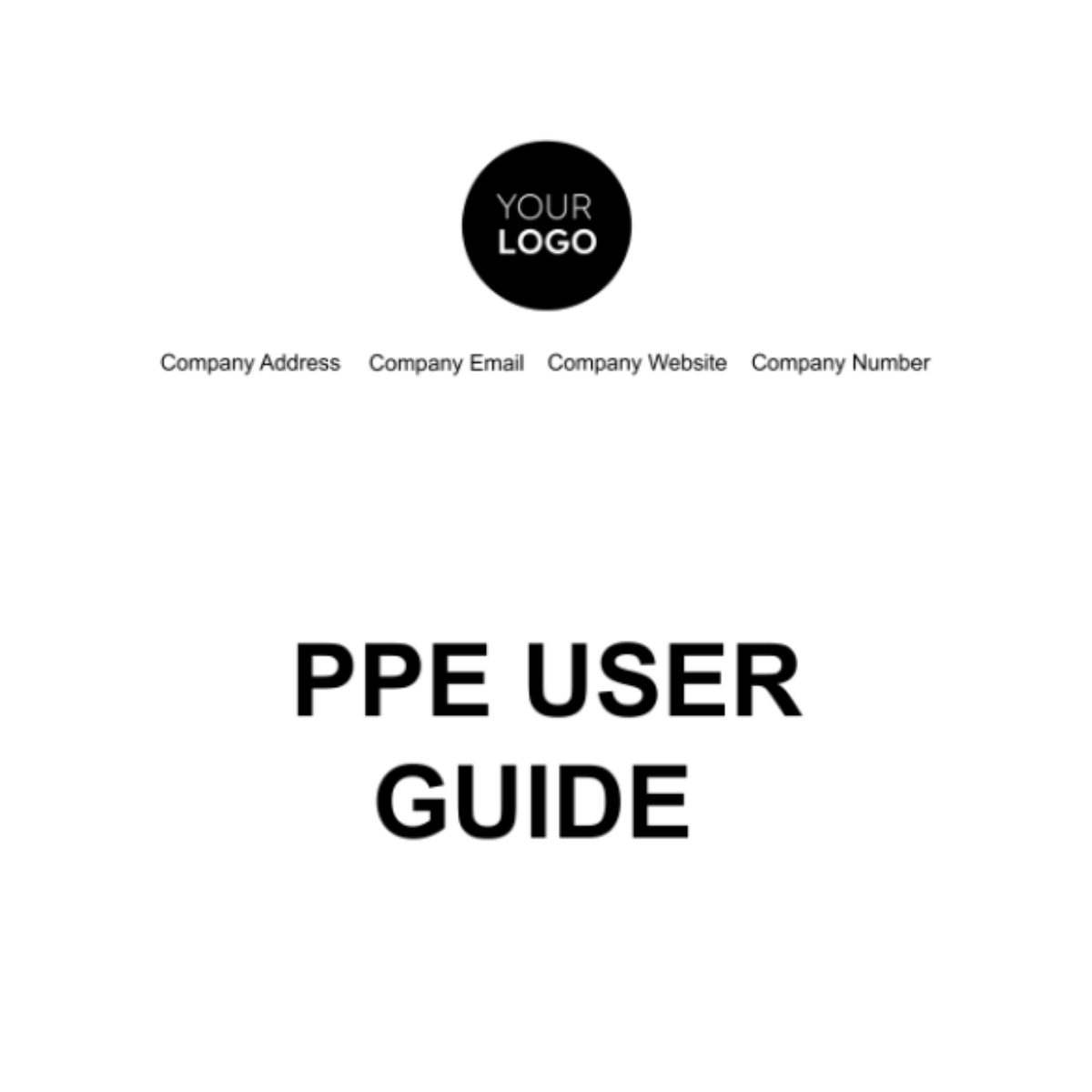 Free PPE User Guide Template