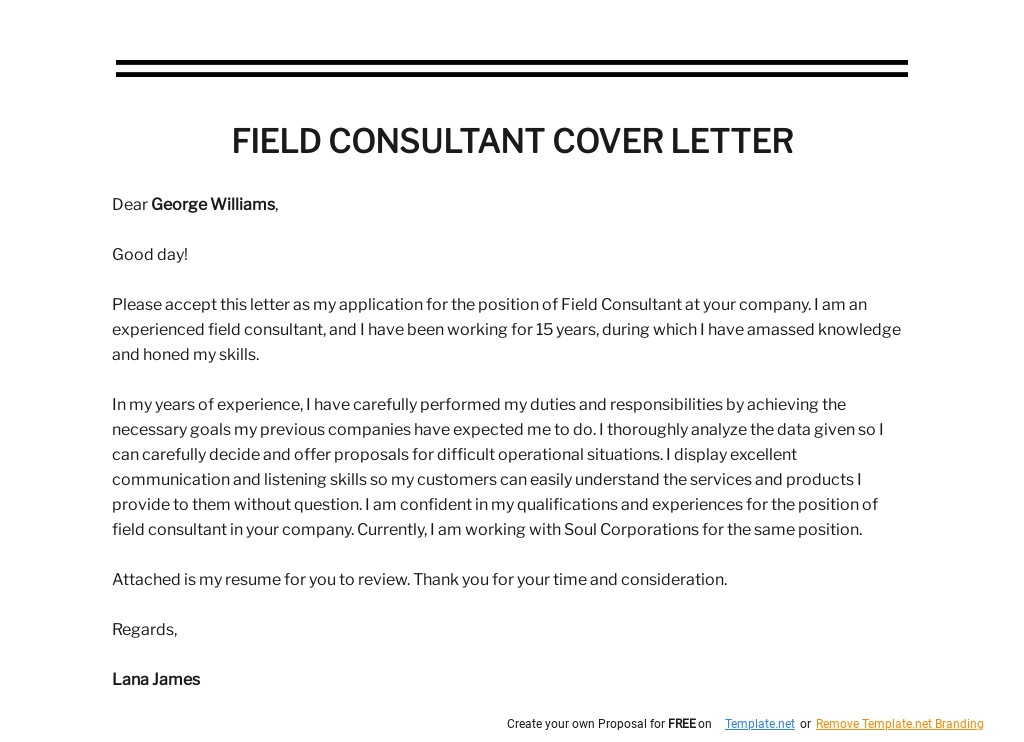 Free Field Consultant Cover Letter Template.jpe