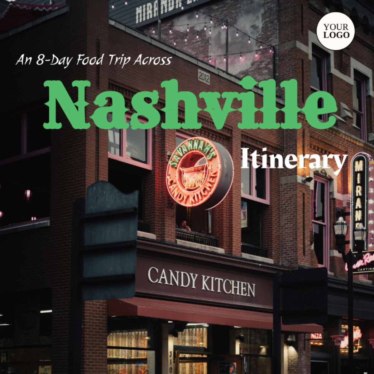 8 Day Nashville Itinerary Template - Edit Online & Download