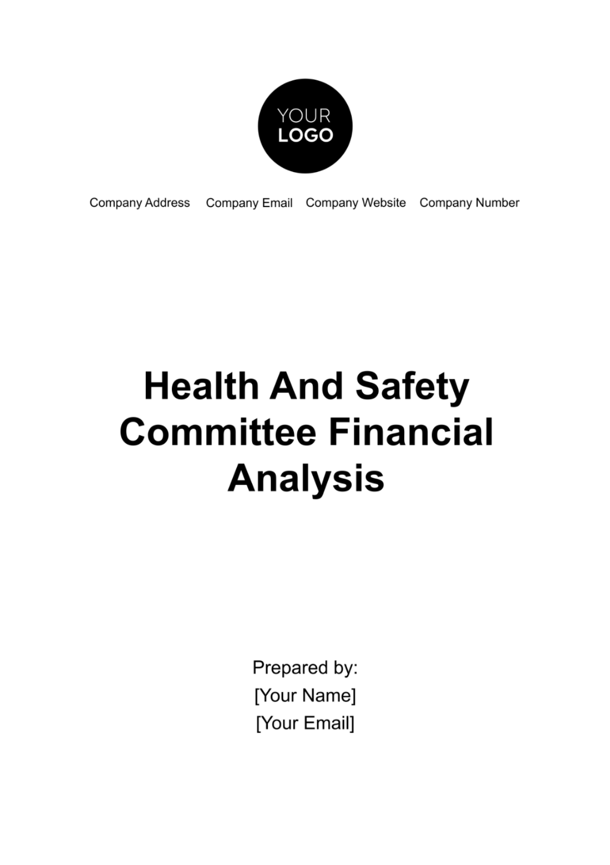 Health & Safety Committee Financial Analysis Template - Edit Online & Download