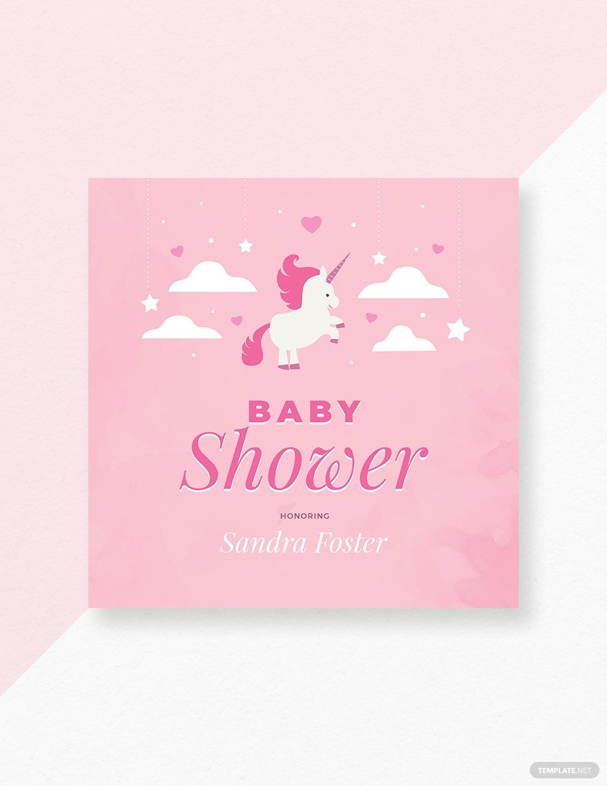 Baby Shower Card Template in Word, Illustrator, PSD, Apple Pages, Publisher
