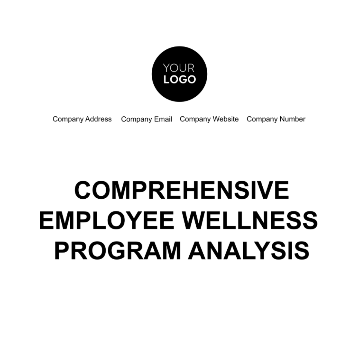 Free Comprehensive Employee Wellness Program Analysis Template