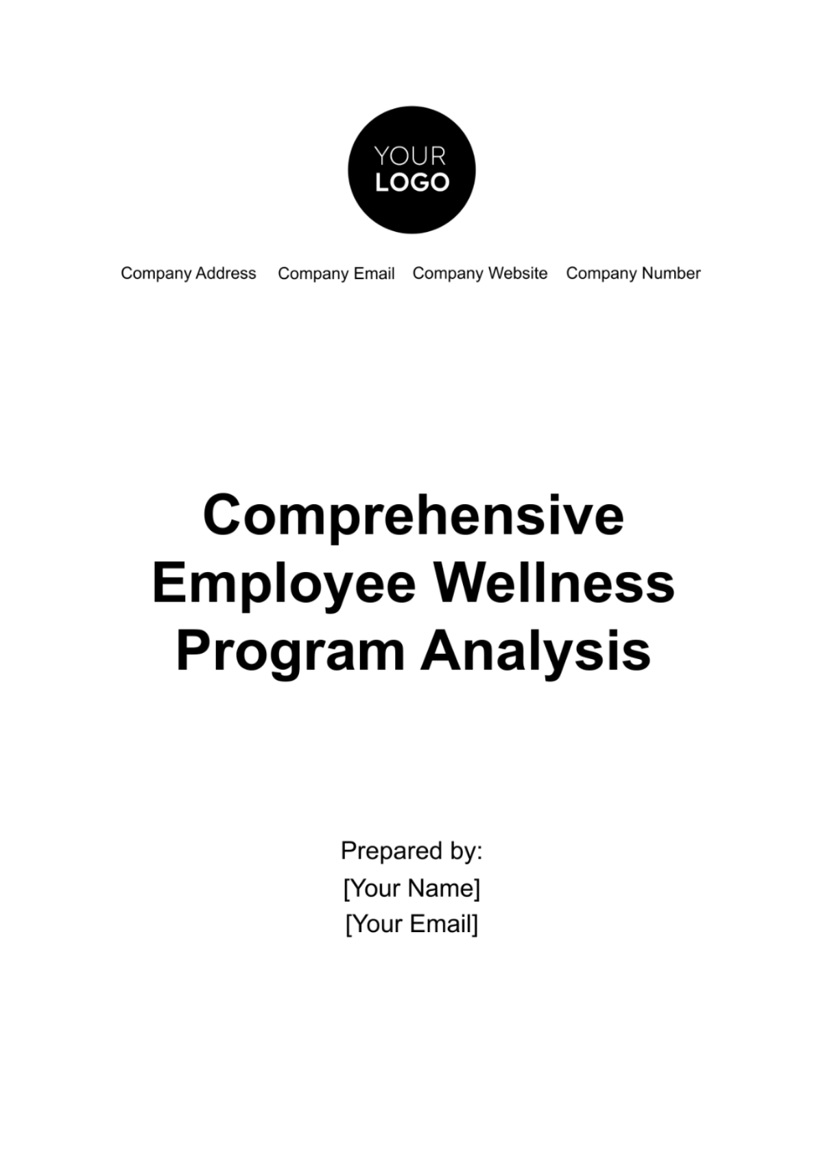 Comprehensive Employee Wellness Program Analysis Template