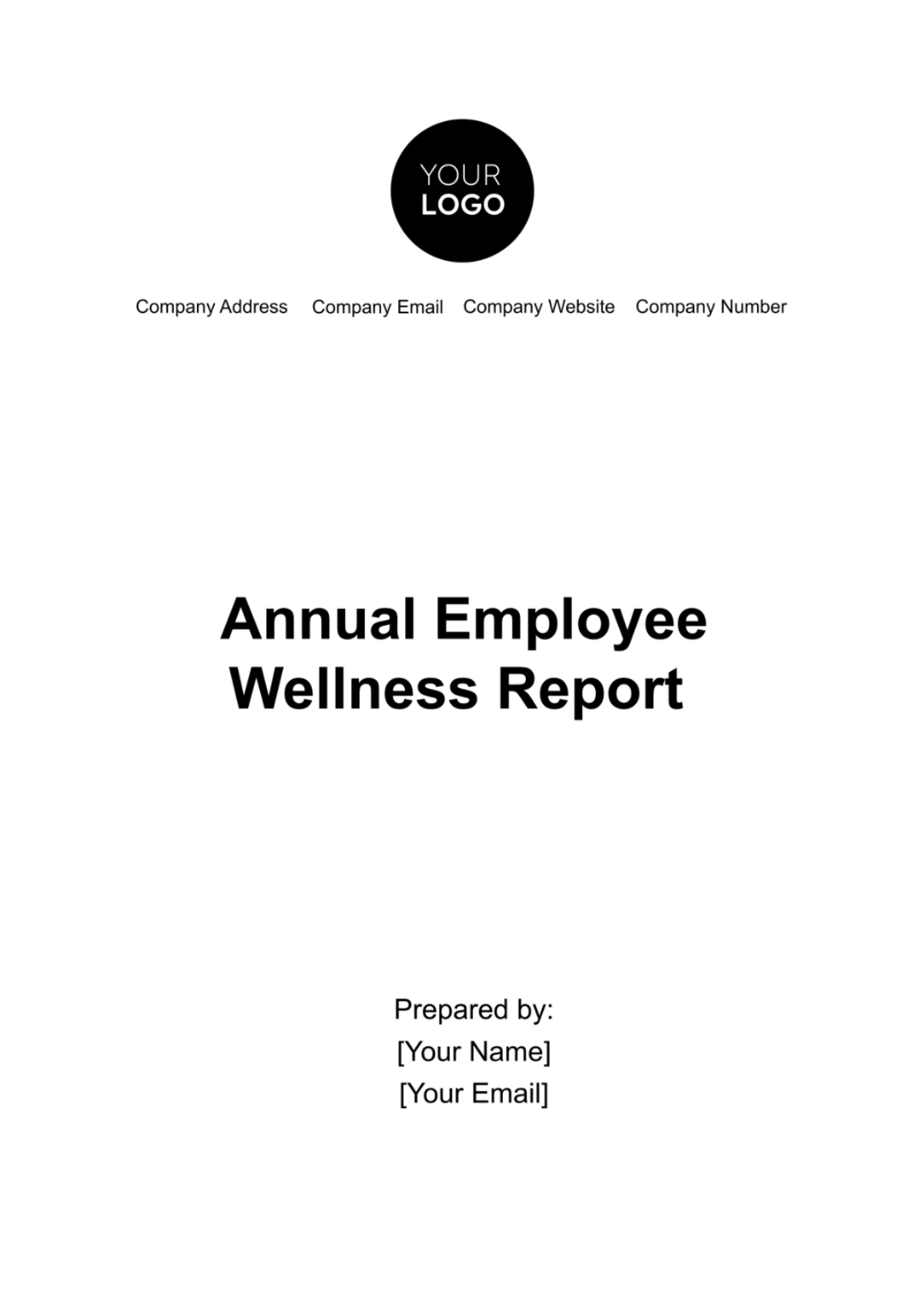 Annual Employee Wellness Report Template - Edit Online & Download ...