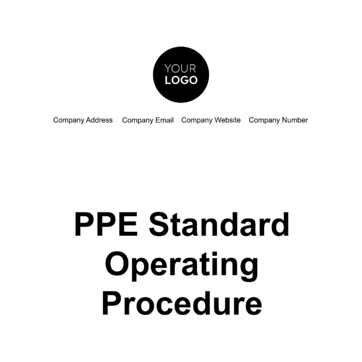 Free PPE Standard Operating Procedure Template