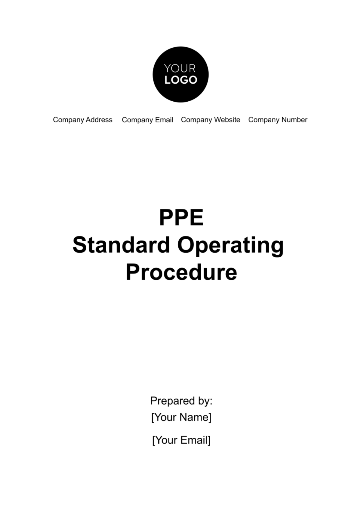 PPE Standard Operating Procedure Template - Edit Online & Download