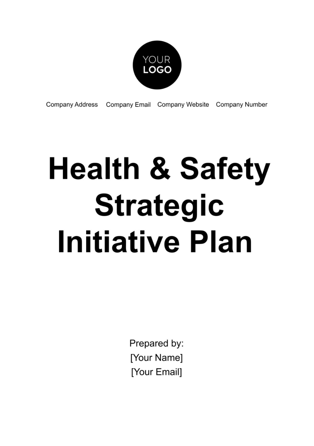 Free Health & Safety Strategic Initiative Plan Template