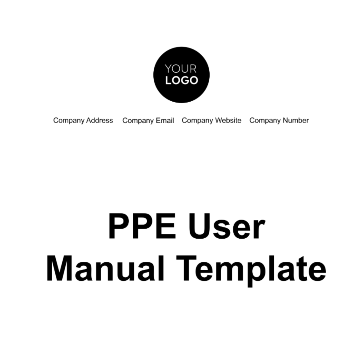 PPE User Manual Template - Edit Online & Download Example | Template.net