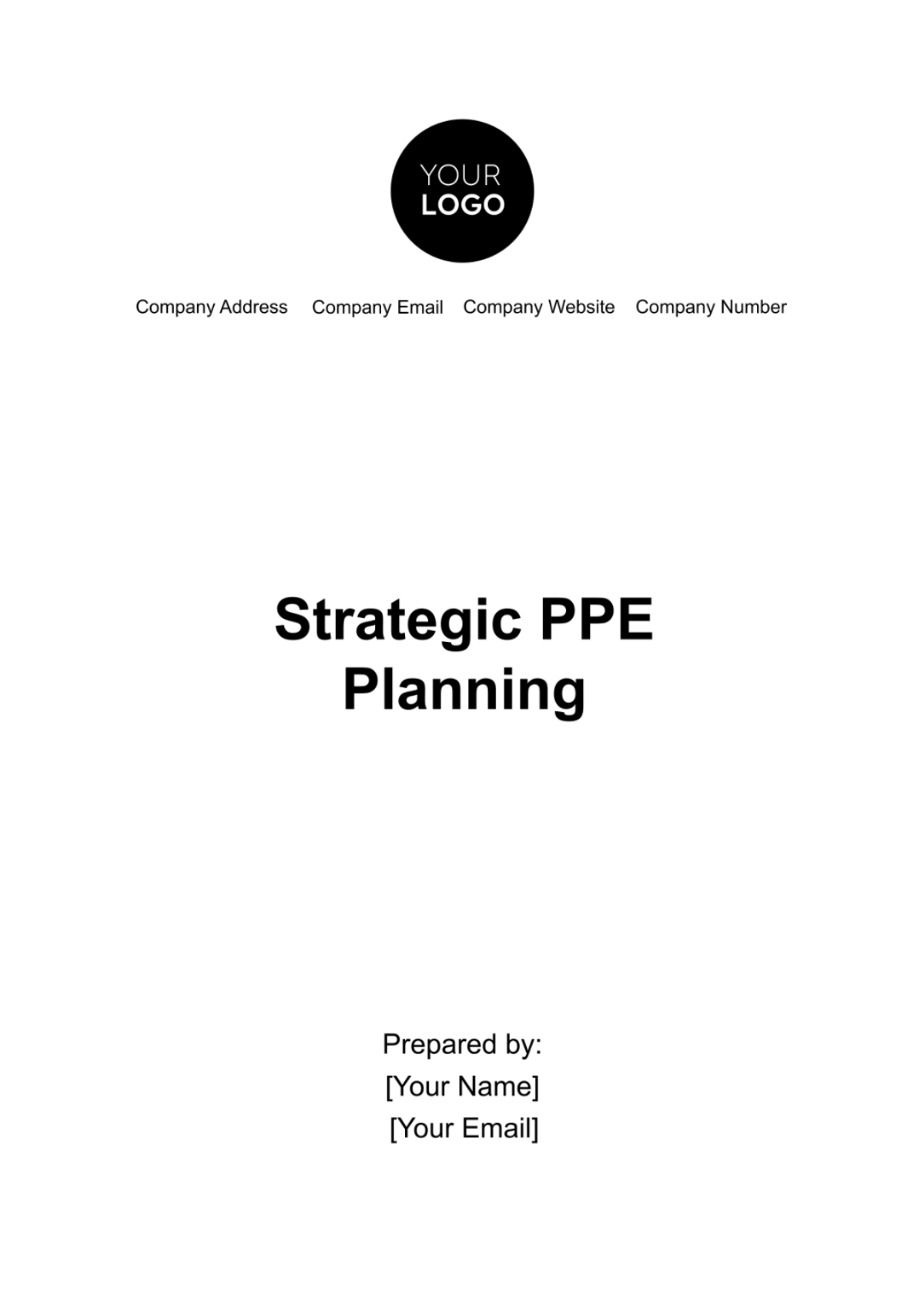 Strategic PPE Planning Template - Edit Online & Download