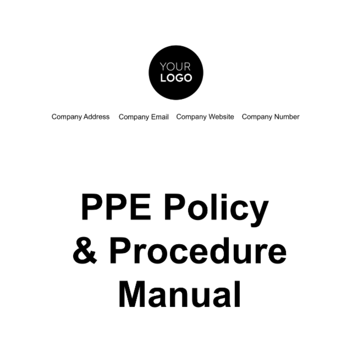 Free PPE Policy & Procedure Manual Template