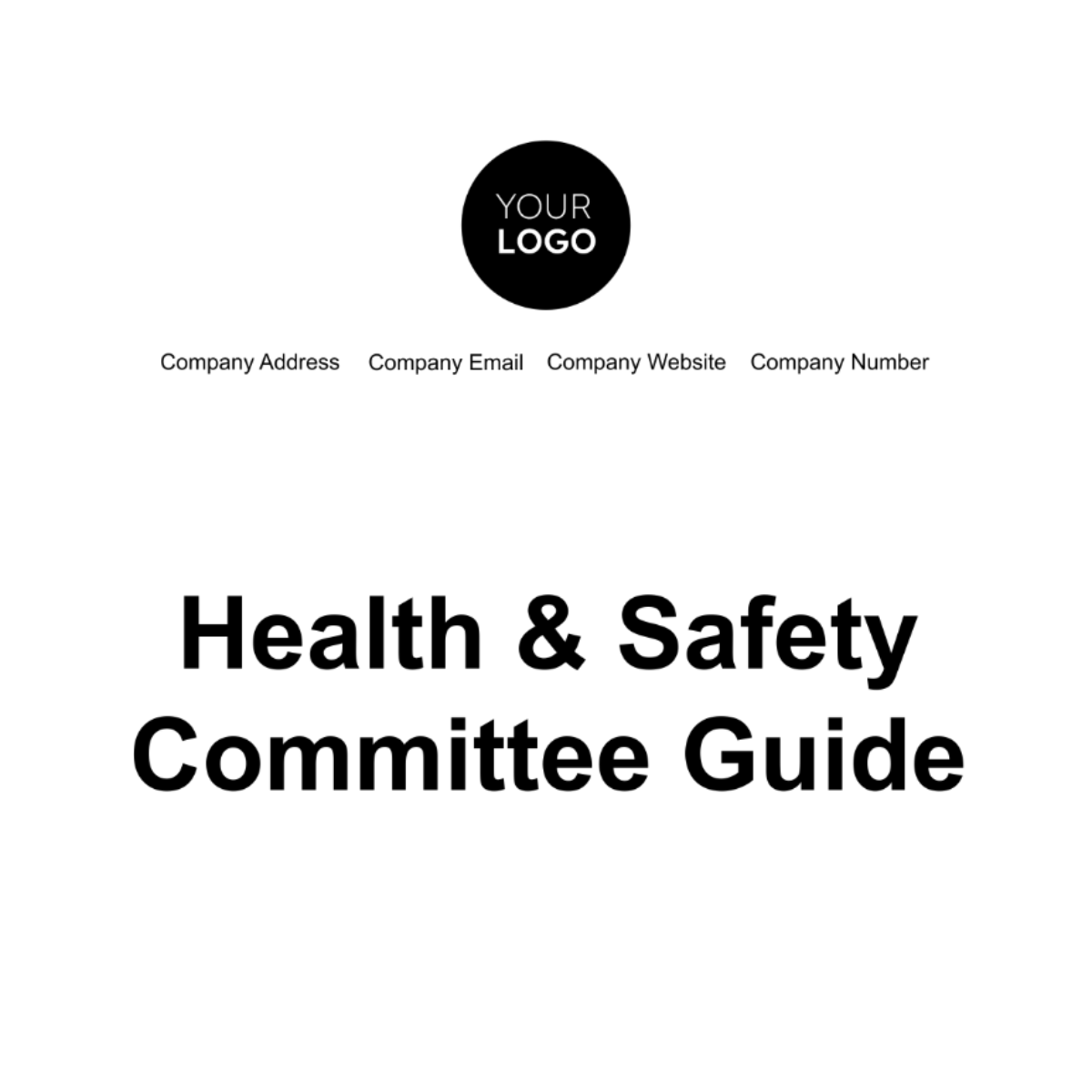 Free Health & Safety Committee Guide Template