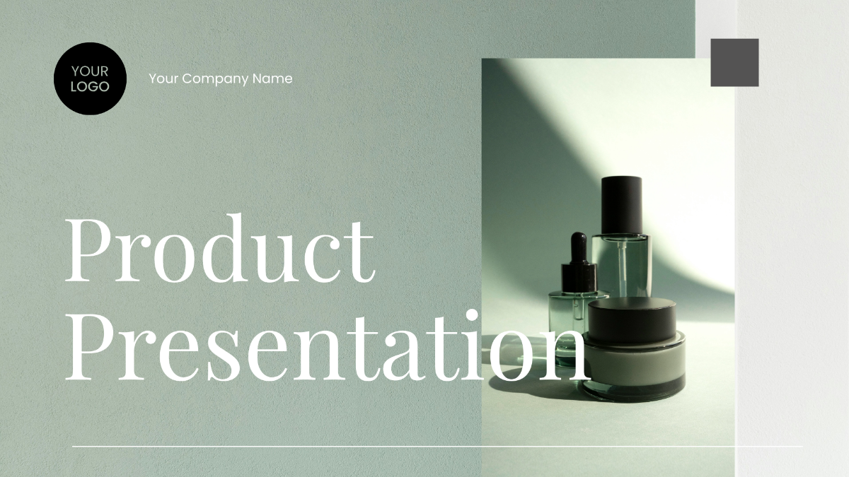 Free Product Presentation Template