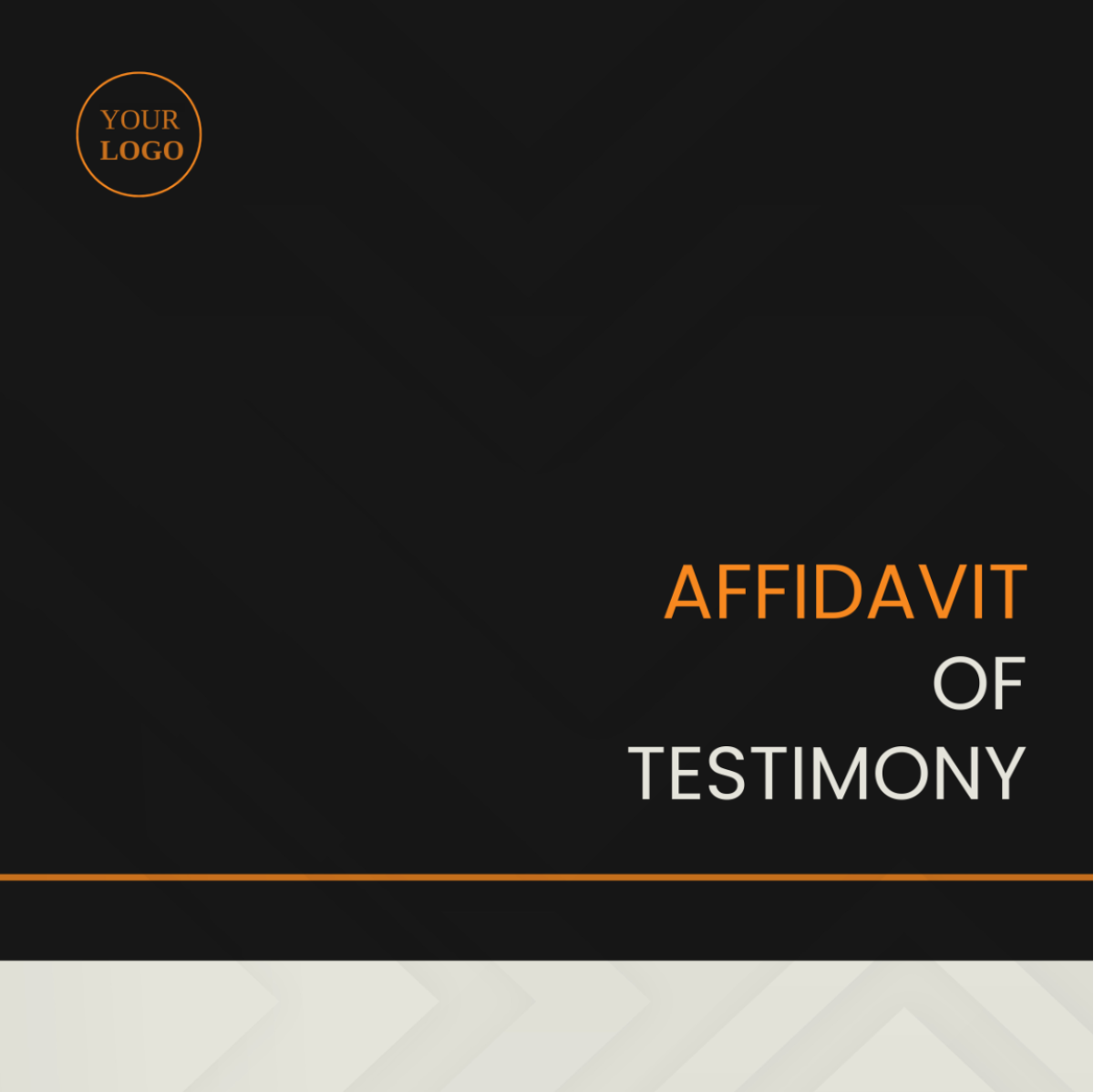 Affidavit of Testimony Template