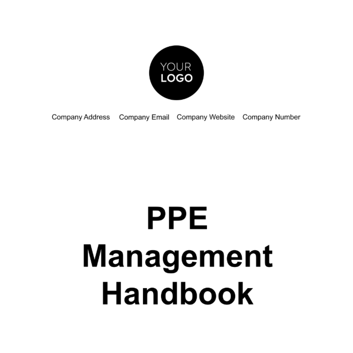 Free PPE Management Handbook Template