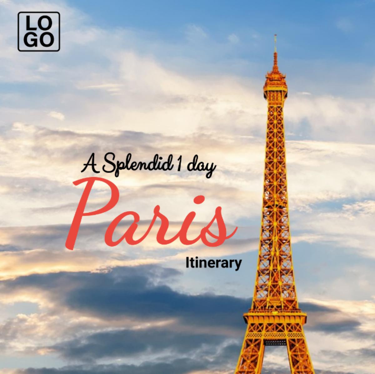 1 Day Paris Itinerary Template - Edit Online & Download