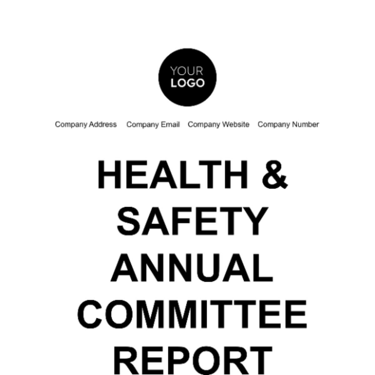 Health & Safety Committee Portfolio Template - Edit Online & Download ...