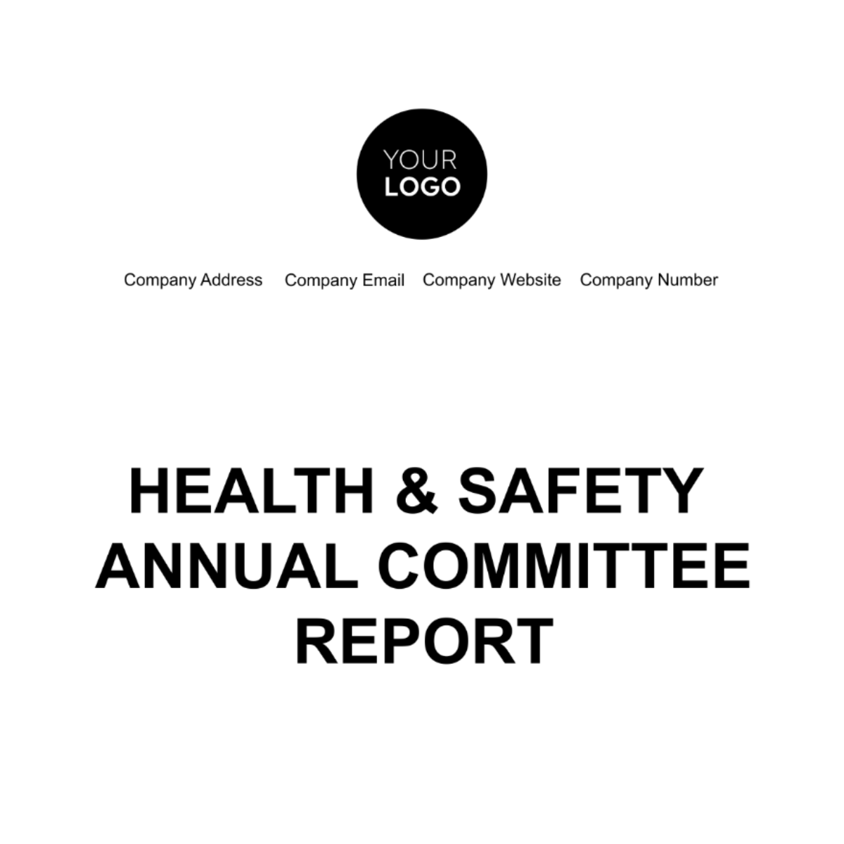 Health & Safety Annual Committee Report Template - Edit Online ...