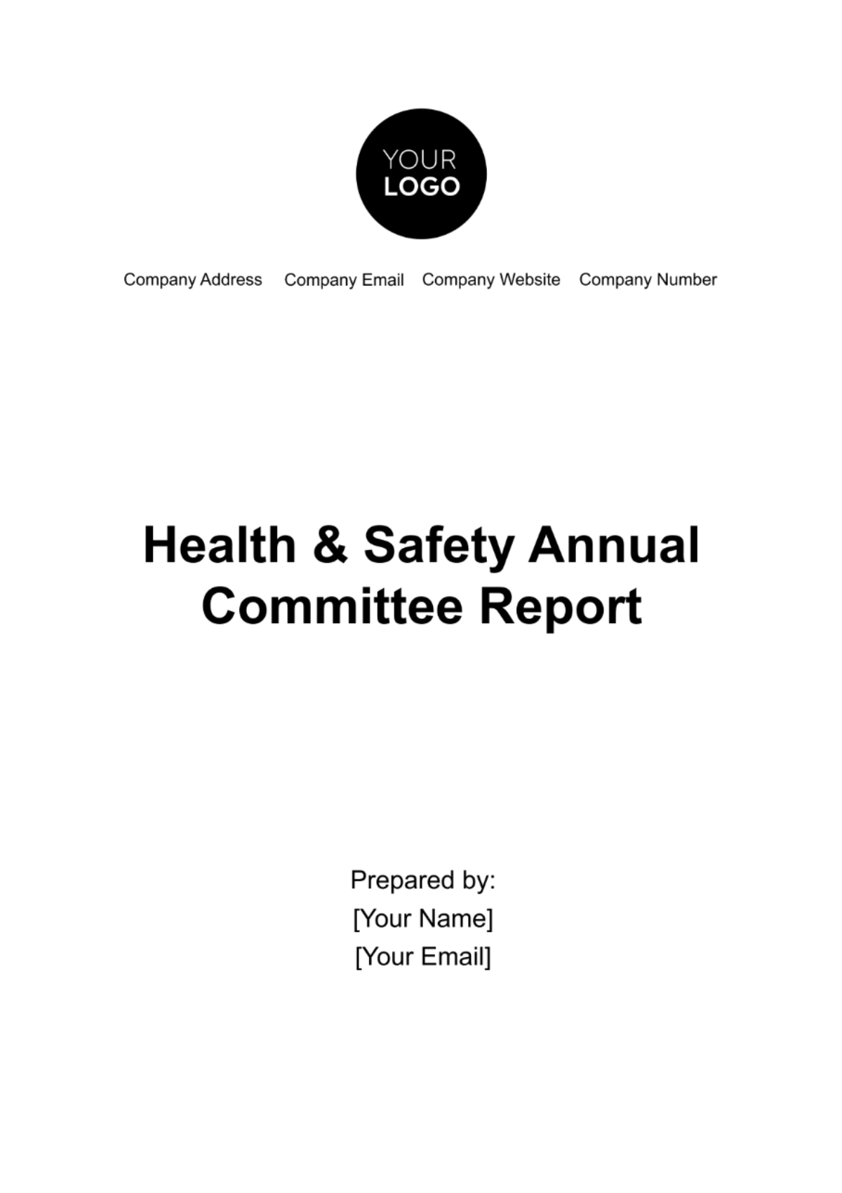 Free Health & Safety Annual Committee Report Template