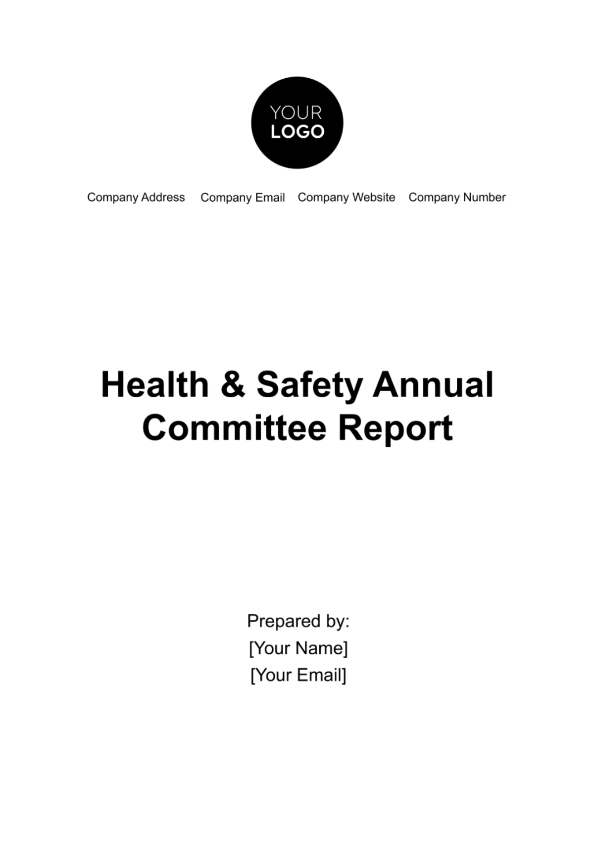 Health & Safety Annual Committee Report Template - Edit Online & Download