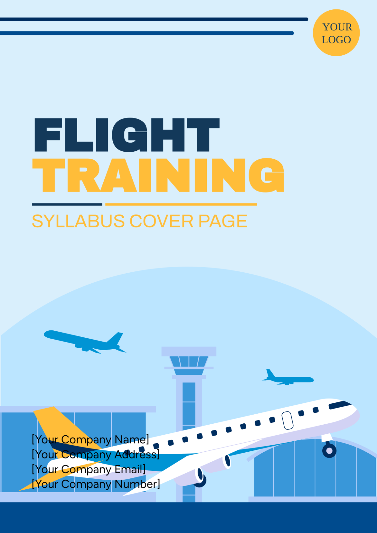 Flight Training Syllabus Cover Page