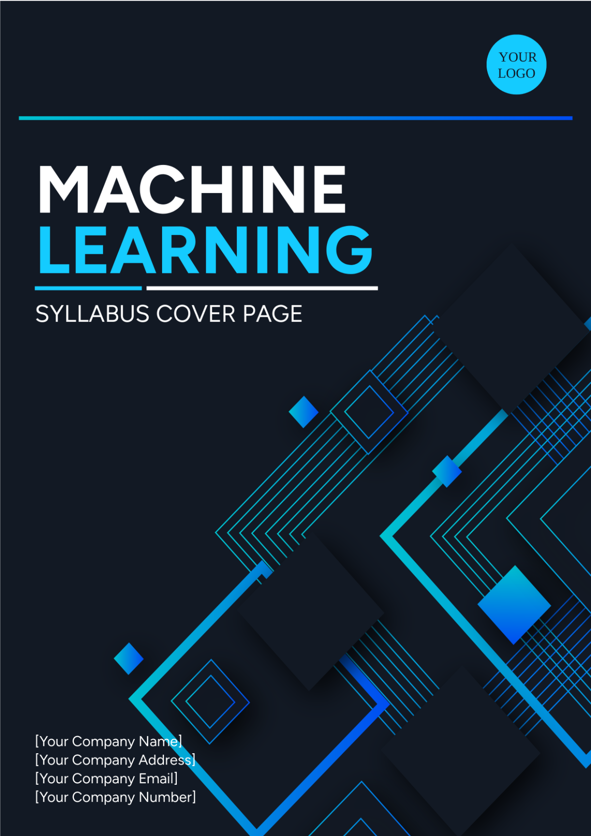 Machine Learning Syllabus Cover Page