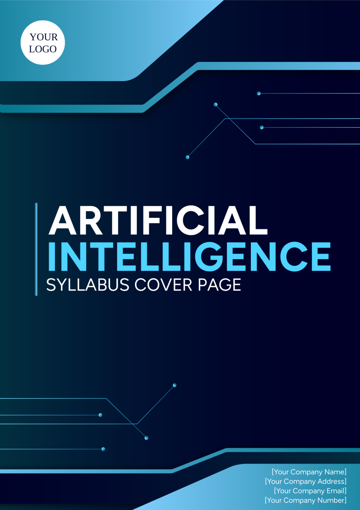 Artificial Intelligence Syllabus Cover Page