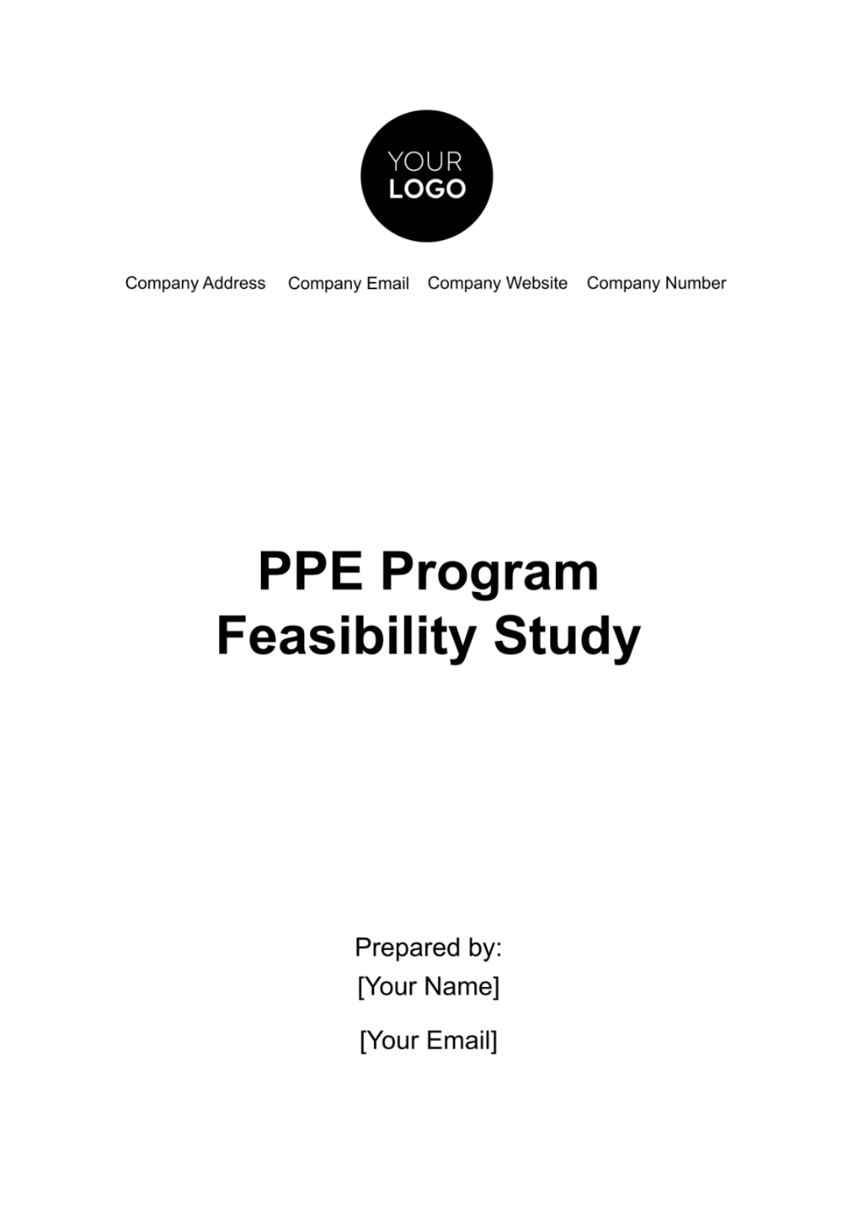 PPE Program Feasibility Study Template - Edit Online & Download