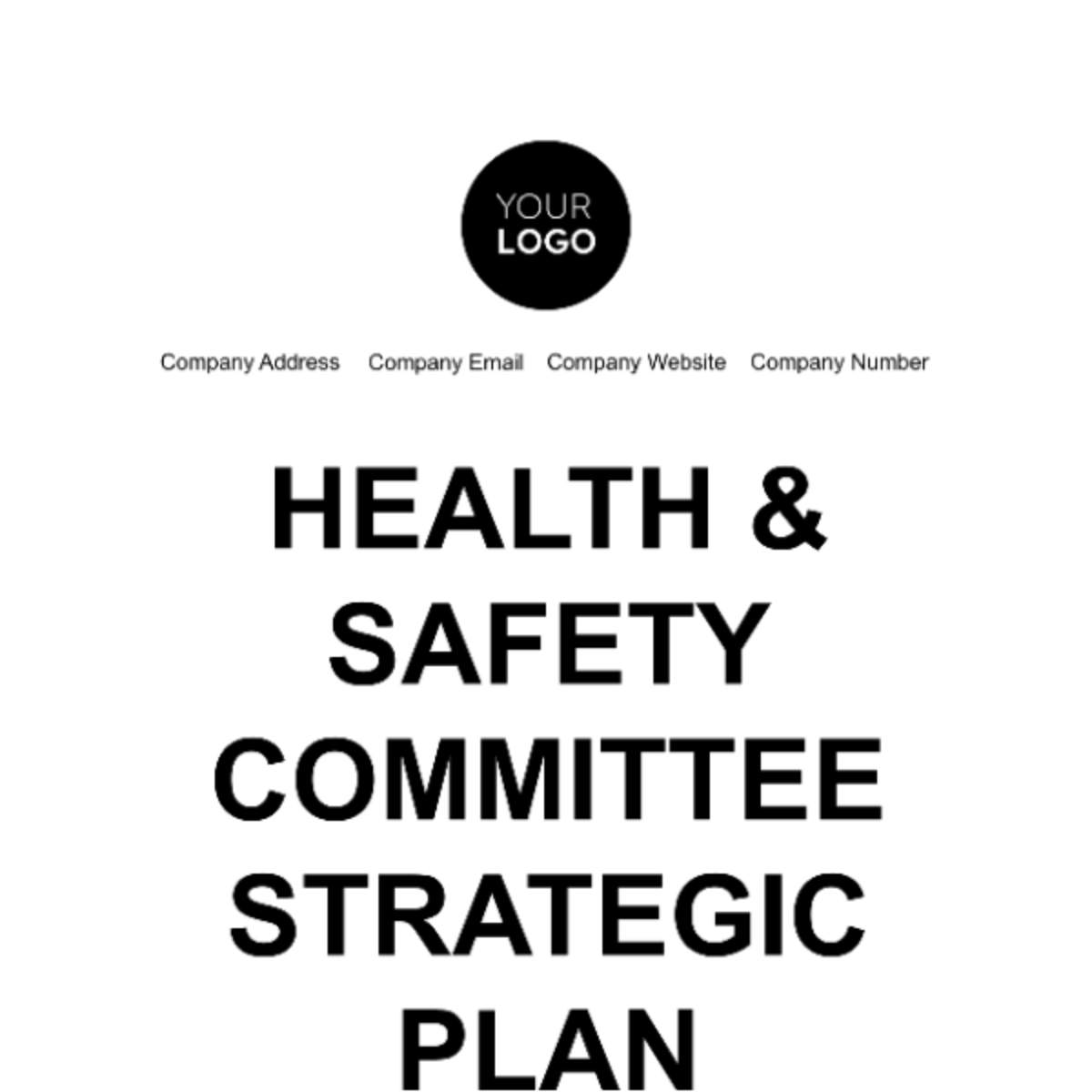 Health & Safety Committee Formation and Management Templates Download