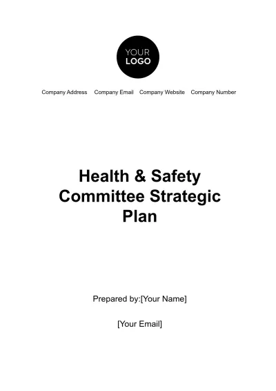 Free Health & Safety Committee Strategic Plan Template to Edit Online