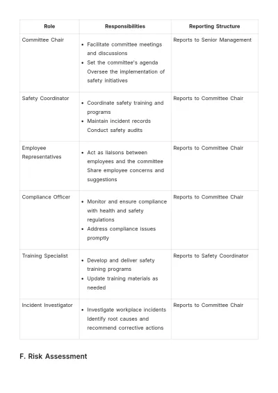 Free Health & Safety Committee Strategic Plan Template to Edit Online