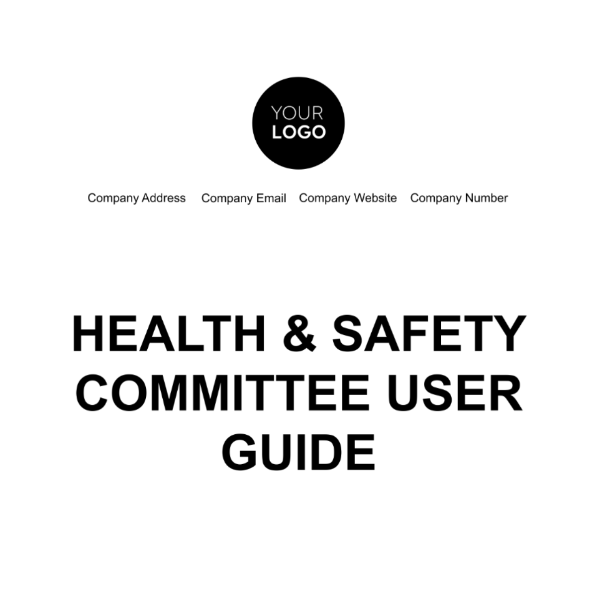 Free Health & Safety Committee User Guide Template