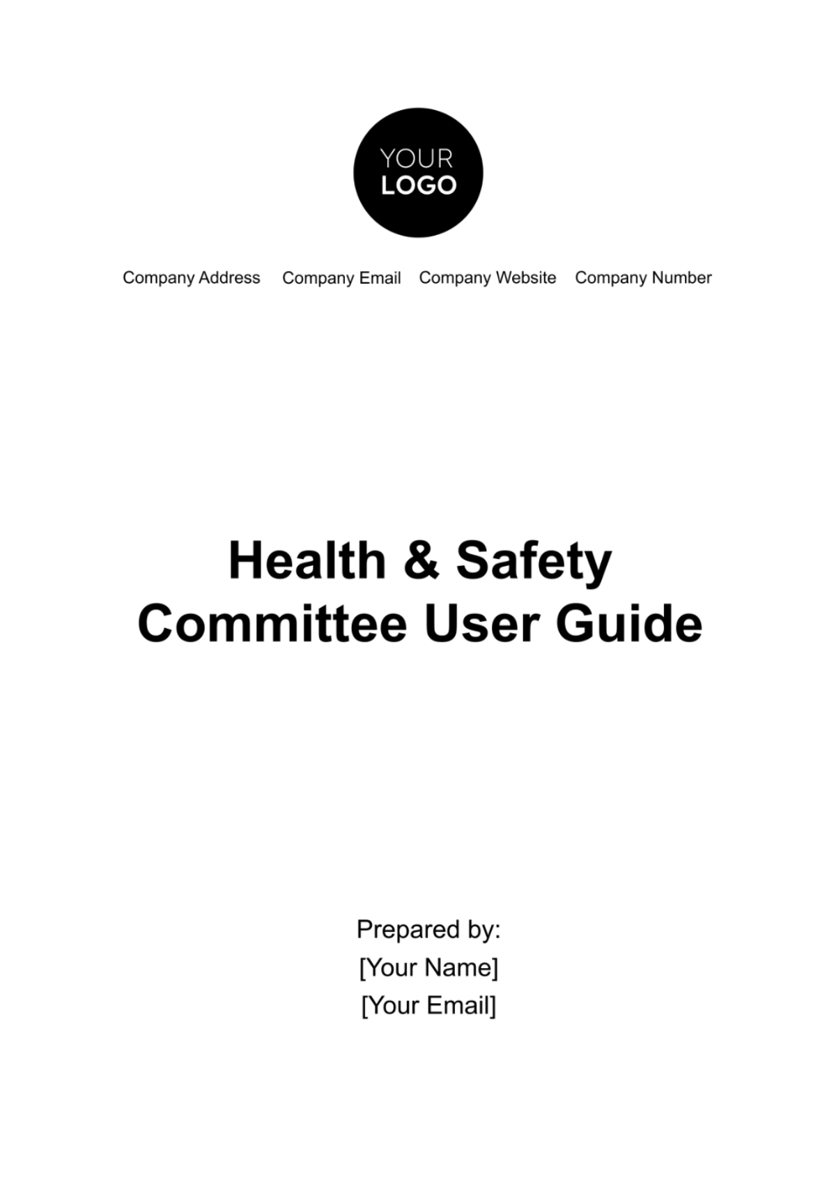 Health & Safety Committee User Guide Template - Edit Online & Download