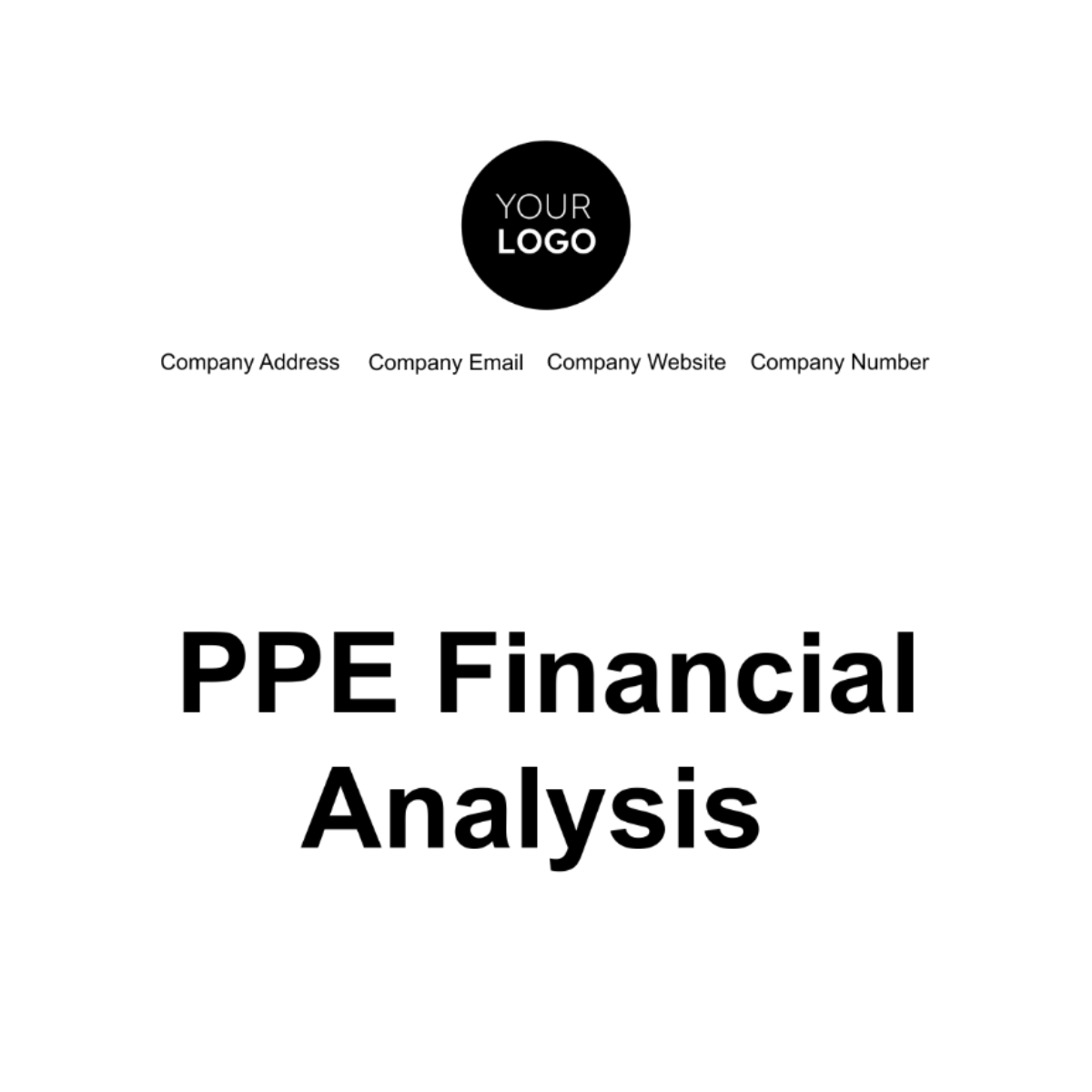 PPE Financial Analysis Template