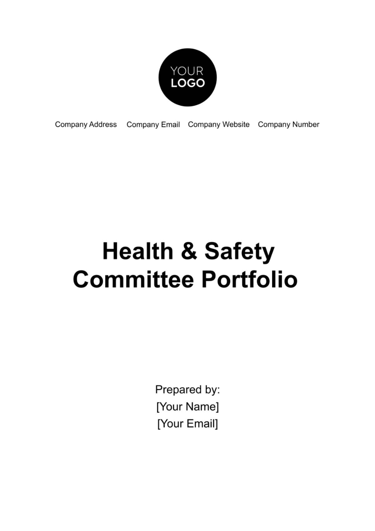 Health & Safety Committee Portfolio Template - Edit Online & Download