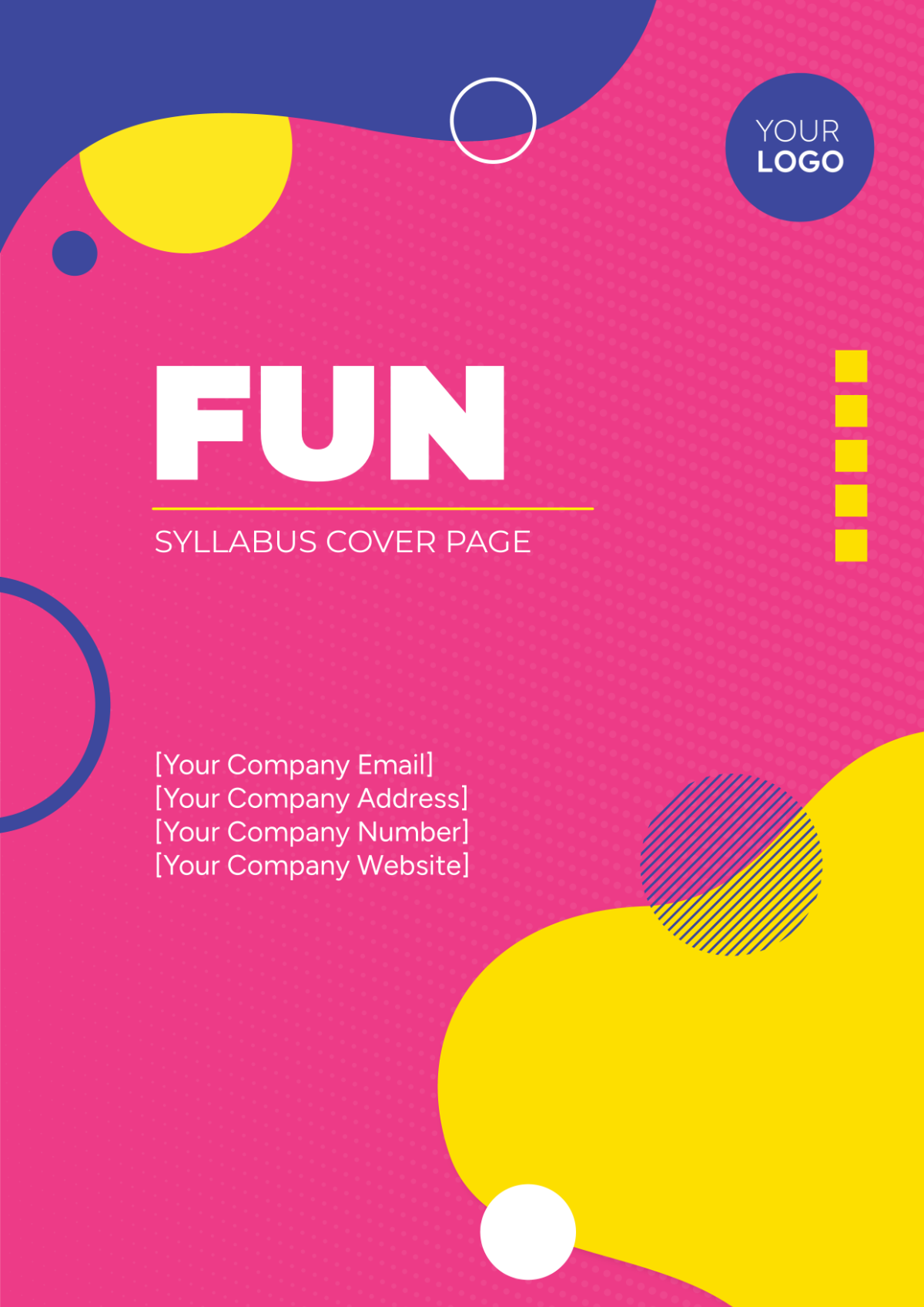 Fun Syllabus Cover Page
