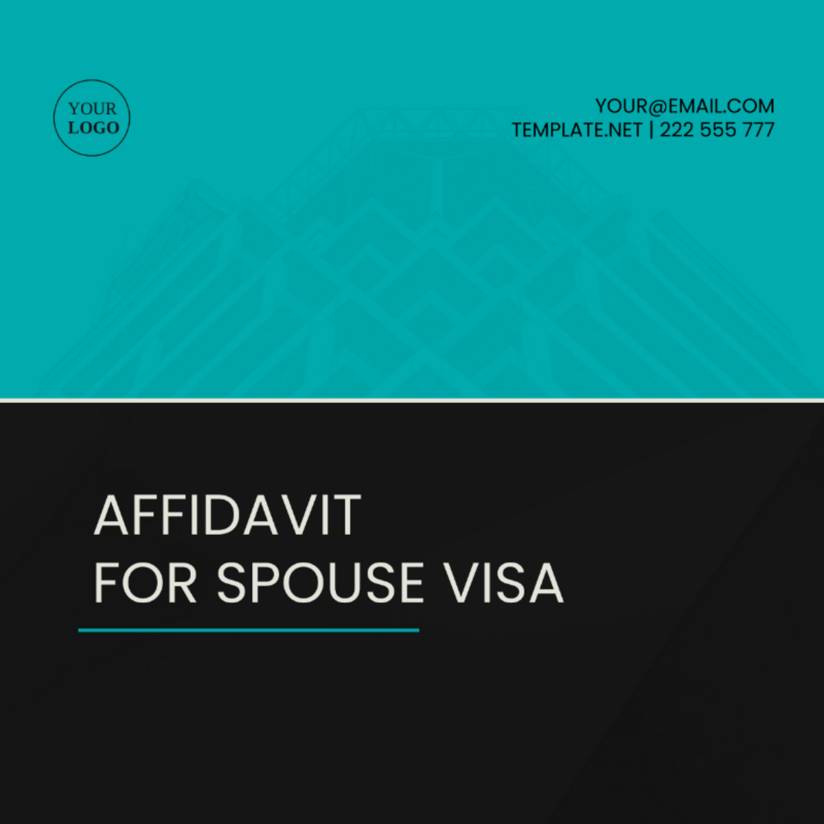 Affidavit For Spouse Visa Template