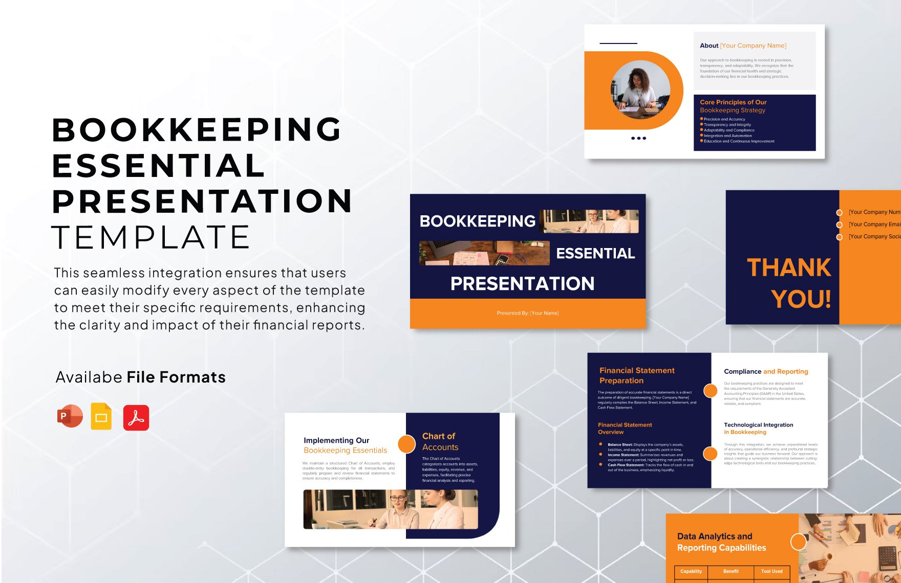Free Bookkeeping Essential Presentation Template in PDF, PowerPoint, Google Slides