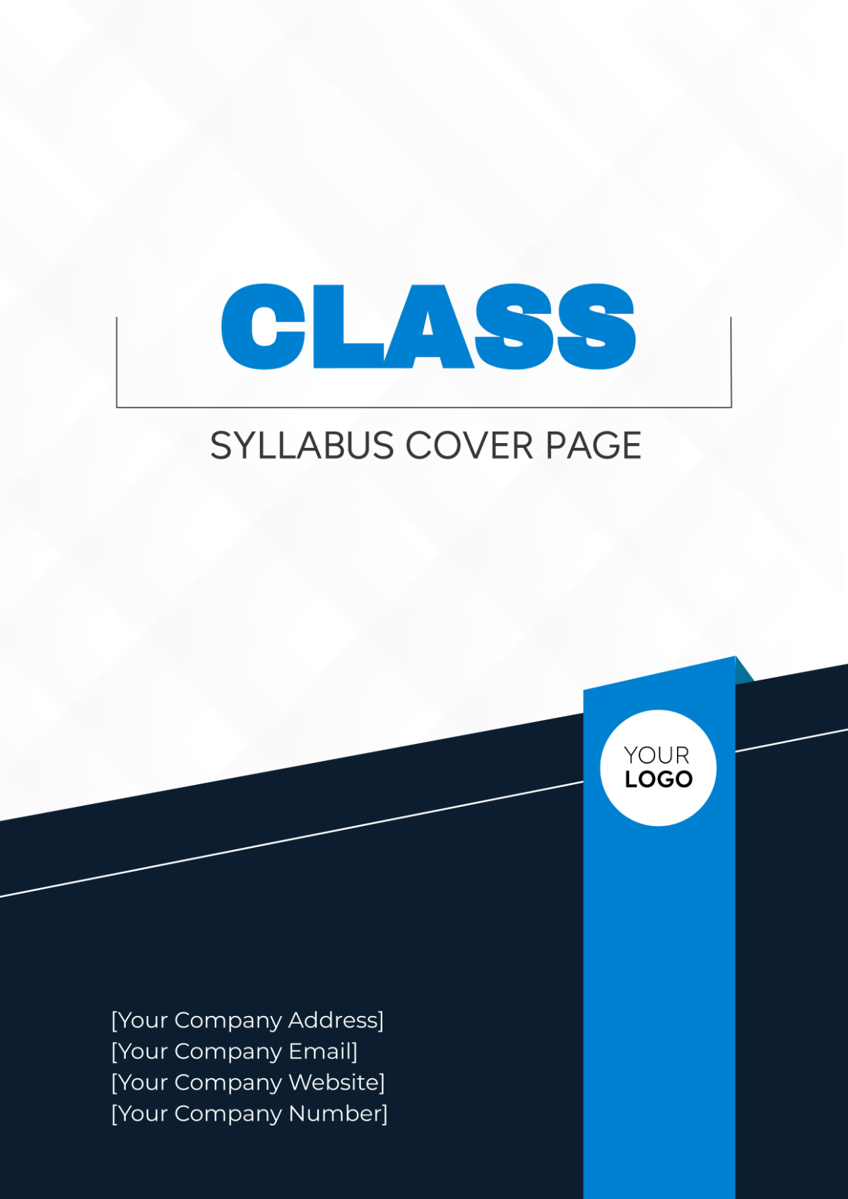 Class Syllabus Cover Page Template - Edit Online & Download Example ...