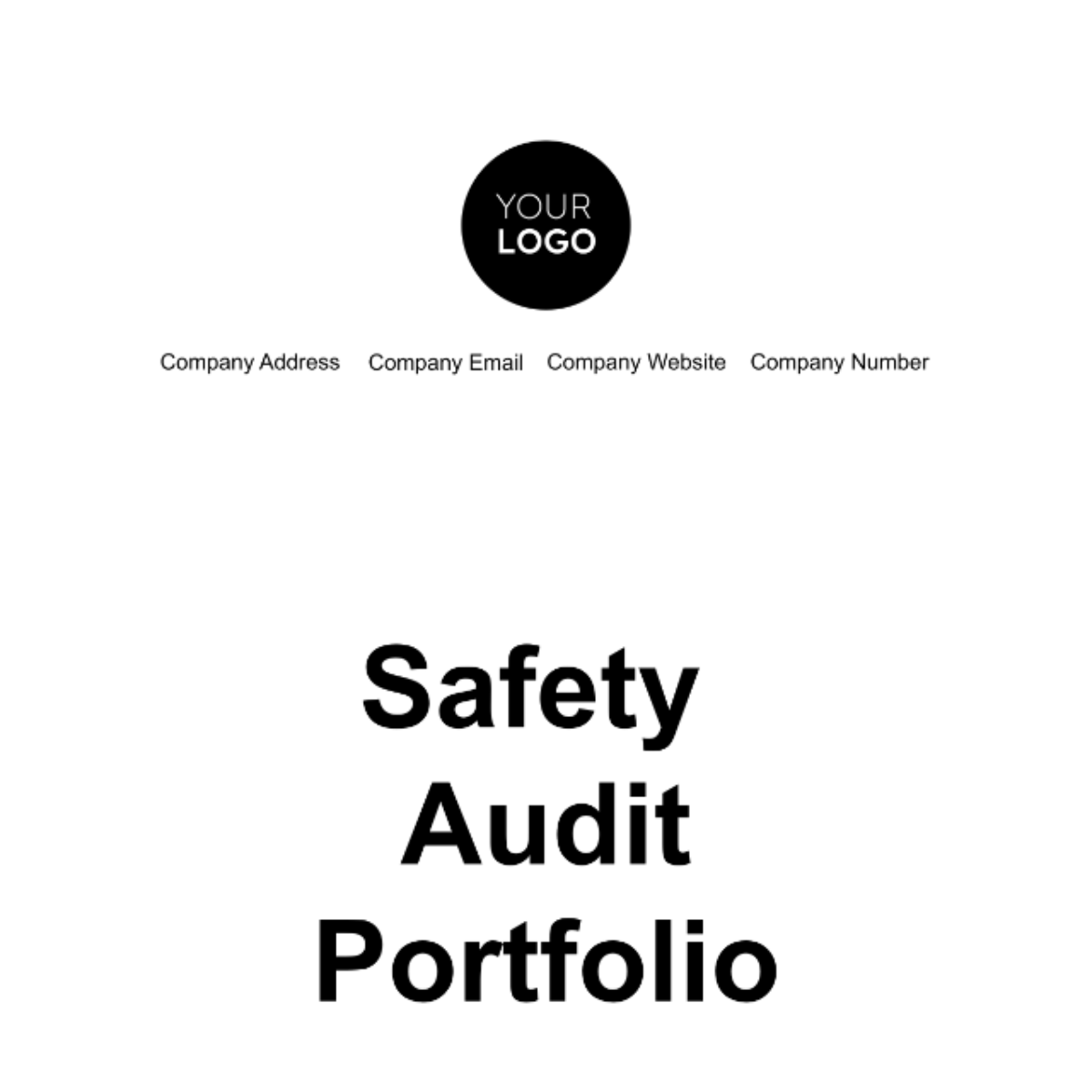 Free Safety Audit Portfolio Template