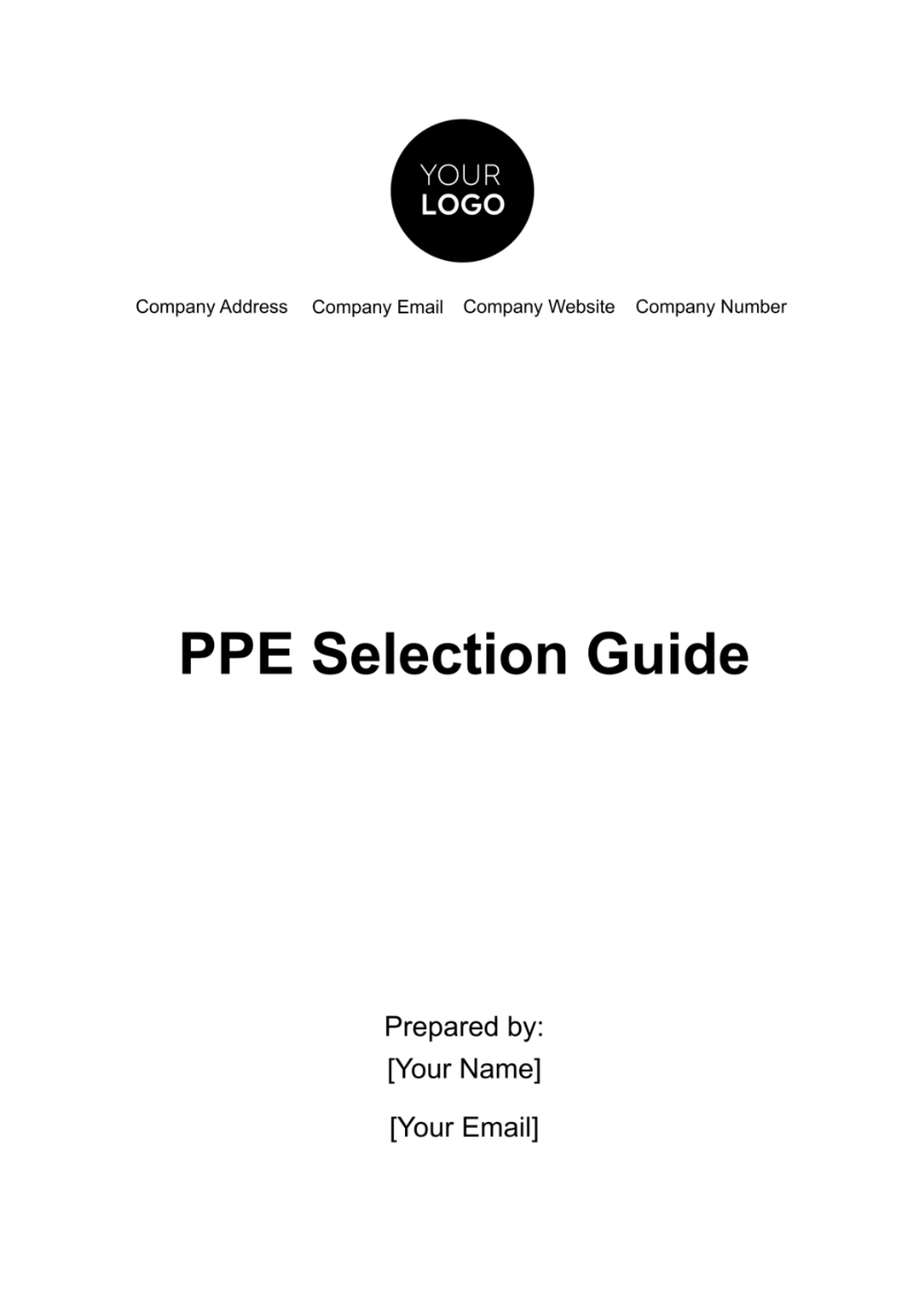 PPE Selection Guide Template - Edit Online & Download