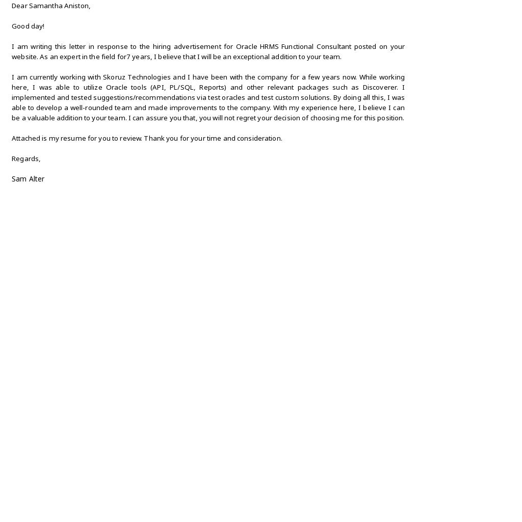 Free Oracle Hrms Functional Consultant Cover Letter Template.jpe