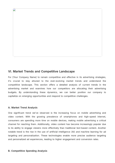 Free Advertising Quarterly Budget Management Report Template to Edit Online