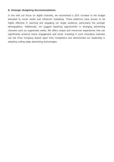 Free Advertising Quarterly Budget Management Report Template to Edit Online