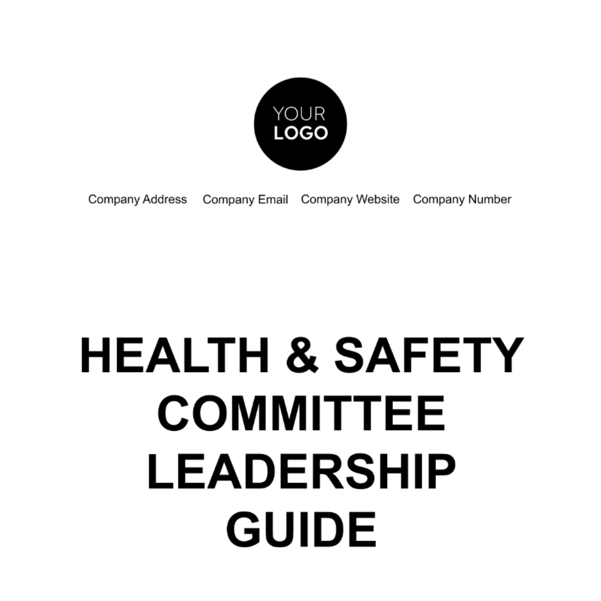 Free Health & Safety Committee Leadership Guide Template